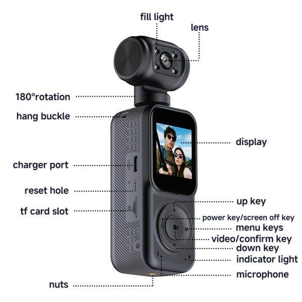 c2a379f1-5235-4279-8899-20d51a8d5013.jpg Panoramic Sports Camera Handheld DV Outdoor HD 4K Dual Lens Cycling Recorder Camera